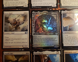 12x Angel MTG Cards Serra Angel Firja Judge of Valor Showcase Foil Radiant LOOK! - Image 2