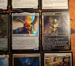 12x Angel MTG Cards Serra Angel Firja Judge of Valor Showcase Foil Radiant LOOK! - Image 3