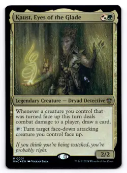 Kaust, Eyes of the Glade NM Commander: Murders at Karlov Manor 0001 MTG Foil - Image 1