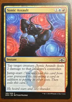 MTG Magic the Gathering Sonic Assault (199/291) Guilds of Ravnica NM - Image 1