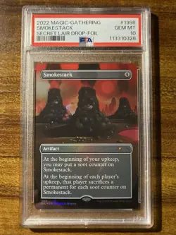 MTG✨SMOKESTACK Brdless FOIL✨SLC 30th Anniversary Countdown PSA 10 2022 POP 2 ! - Image 1