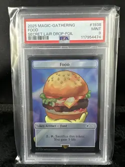 2025 MTG Magic The Gathering SpongeBob Secret Lair Food #1938 Foil PSA 9! - Image 1