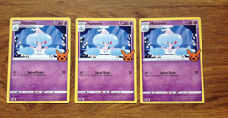 3 x Pokemon - 072/198 - Hattrem - Halloween Trick or Trade Card. Free UK Postage - Image 1
