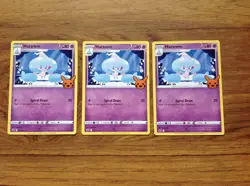 3 x Pokemon - 072/198 - Hattrem - Halloween Trick or Trade Card. Free UK Postage - Image 3