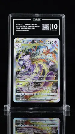TAG 10 GEM MINT JAPANESE POKEMON 2022 MEWTWO VSTAR 221/172 VSTAR UNIVERSE S12a - Image 1