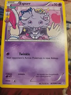 2016 POKEMON ESPURR RC14/RC32 GENERATIONS RADIANT COLLECTION NON-HOLO REGULAR LP - Image 4