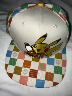 Pokemon Anaheim Worlds 2025 Exclusive Pikachu logo Baseball Hat In Hand - Image 1