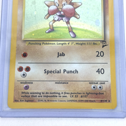Pokemon TCG Hitmonchan Rare Holo Pokemon Base Set 2 8/130 2000 Unplayed - Image 4