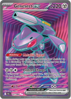 Pokemon Black Bolt Sv: Genesect EX (Full Art Holo) #161/086 - Near Mint - Image 1