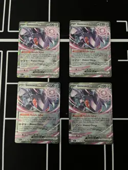 4x Genesect ex 067/086 Pokemon SV: Black Bolt English Holo - PLAYSET - NM 🔥 - Image 1