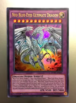 Yugioh Neo Blue-Eyes Ultimate Dragon 1st Edition MVP1-EN001 Ultra Rare Mint - Image 1