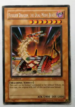 Yugioh Fusilier Dragon, the Dual-Mode Beast RDS-EN031 Rare 1st Edition Near Mint - Image 1
