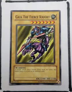 Yugioh Gaia The Fierce Knight DLG1-EN005 Unlimited Near Mint - Image 1
