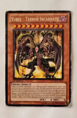 Yugioh Yubel - Terror Incarnate RYMP-EN071 1st Edition Heavily Played - Image 1