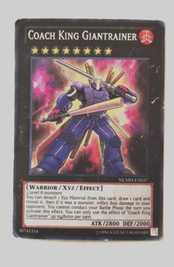 Yugioh Coach King Giantrainer NUMH-EN037 Unlimited Heavily Played - Image 1
