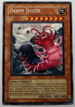 Yugioh Doom Dozer SOI-EN024 Rare Unlimited Near Mint - Image 1