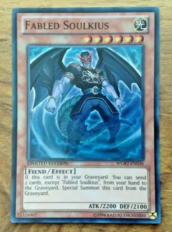 YuGiOh WGRT-EN036 Fabled Soulkius Super Rare Limited Edition. Free Postage - Image 1