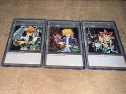 Yugioh! Joey, Kaiba, + Yugi 3-Card Token Set Limited Ed Ultra NEW Unlimited LDK2 - Image 1