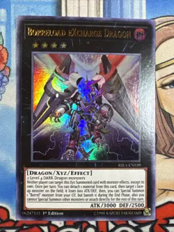 1X BORRELOAD EXCHARGE DRAGON RIRA-EN039 ULTRA 1ST NEAR MINT YUGIOH - Image 1