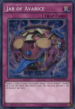 Jar of Avarice MP16-EN033 1st Secret Rare NM Yu-Gi-Oh! DNA GAMES - Image 1