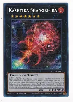 Yu-Gi-Oh! Kashtira Shangri-Ira MP23-EN190 Prismatic Secret Rare 1st Edition NM - Image 1