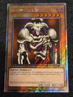 Yu-Gi-Oh! Summoned Skull RA03-EN086 Platinum Secret Rare 1st Edition NM - Image 1