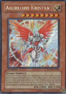 Yugioh! LP Archlord Kristya - SOVR-EN096 - Secret Rare - Unlimited Edition Light - Image 1
