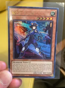 Yu-Gi-Oh: JUSH-EN031 K9-17 Izuna 1st Ed. Ultra Rare - Image 1