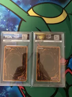 Yu-Gi-Oh! PSA Dark Magician Girl LDS3 PSA 6 & Silent Swordsman RA QCR PSA 9 Lot - Image 2