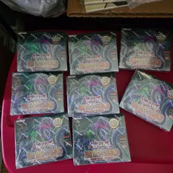Yugioh Battles of Legend: Monstrous Revenge Booster Box 1st Edition lot of x8 - Image 1