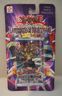 2002 Yugioh LON 1st Edition Labyrinth of Nightmare Blister Pack Sealed TCG - Image 1
