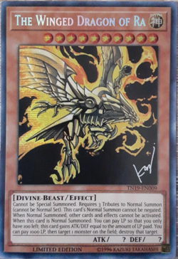 The Winged Dragon of RA - TN19-EN009 Limited Edition Secret Rare YuGiOh TCG Card - Image 1