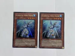 Yu-Gi-Oh! TCG Elemental Hero Ocean JUMP-EN013 Limited Edition (Ultra Rare) x2 - Image 1