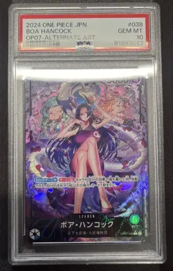 One Piece Boa Hancock PSA10 Leader Parallel Rare Card Japanese Promo - Image 1