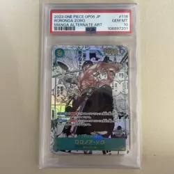 One Piece Zoro OP06-118 PSA10 Comic Parallel SEC Rare Card Japan - Image 1