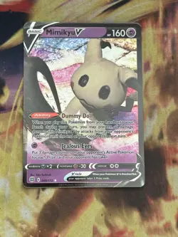 Mimikyu V #68/172 Pokemon TCG Card SWSH Brilliant Stars Ultra Rare NM - Image 1