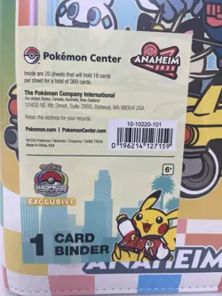 Pokemon World Championship 2025 Card Binder Pikachu Chespin Exclusive Anaheim - Image 2