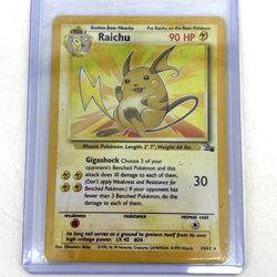 Raichu 14/62 Holo Fossil Pokemon Card TCG WOTC MP - Image 2