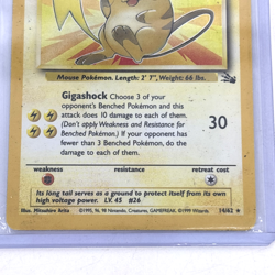 Raichu 14/62 Holo Fossil Pokemon Card TCG WOTC MP - Image 4
