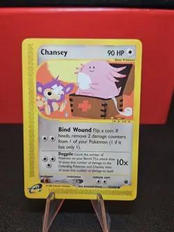 💥 Chansey # 72/165 Common Expedition Base Set 2002 Pokemon Vintage Card NM - Image 1
