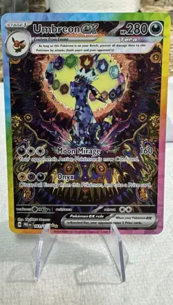 Pokemon Umbreon EX TCG Prismatic Evolutions Holo Card 161/131 - Image 1