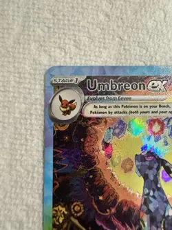 Pokemon Umbreon EX TCG Prismatic Evolutions Holo Card 161/131 - Image 5