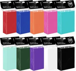Sturdy Trading Card Sleeves (1000 Pack) - Matte Finish, Perfect for Shuffling - Image 3
