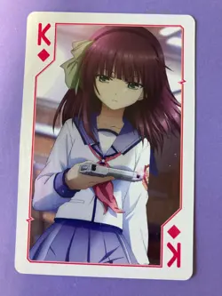 Anime Angels Beats Playing Card Visual Art's King of Diamonds Yuri 2010 Japanese - Image 2