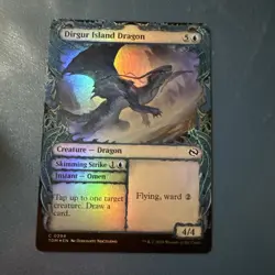 Foil Dirgur Island Dragon (Showcase) [Tarkir: Dragonstorm] MTG - Image 1