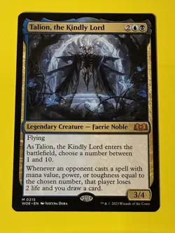 MTG - Talion, the Kindly Lord - 215/475 Wilds of Eldraine Magic the Gathering NM - Image 1
