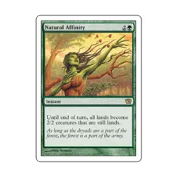 WOTC MtG 9th Ed Natural Affinity (R) EX - Image 1