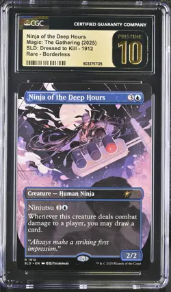 NINJA OF THE DEEP HOURS Secret Lair Dressed to Kill CGC Pristine 10 MTG [NOS] - Image 1