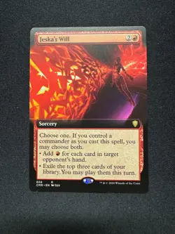 Jeska's Will - EXTENDED ART - NM - Commander Legends - Magic MtG - Image 1