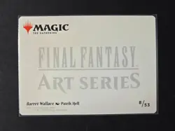 Barret Wallace - Art Series Gold Stamped - 8/53 Final Fantasy MTG Magic NM/M - Image 2
